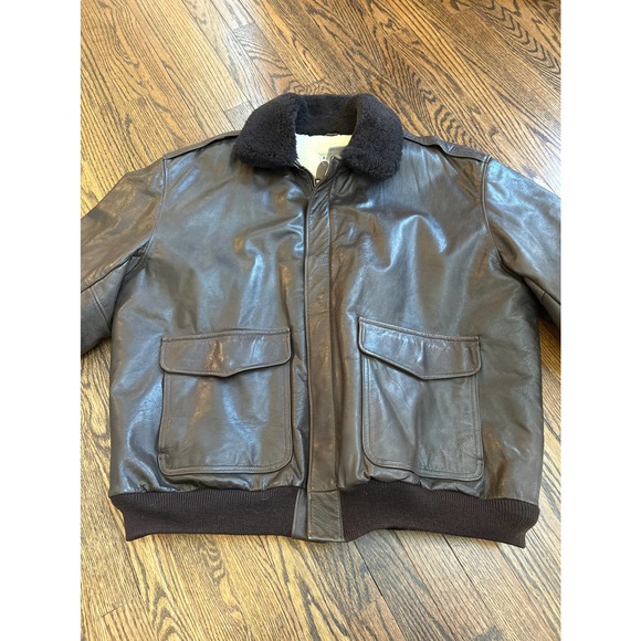 L.L. Bean Jackets & Coats Vtg Ll Bean Leather Bomber Jacket Coat